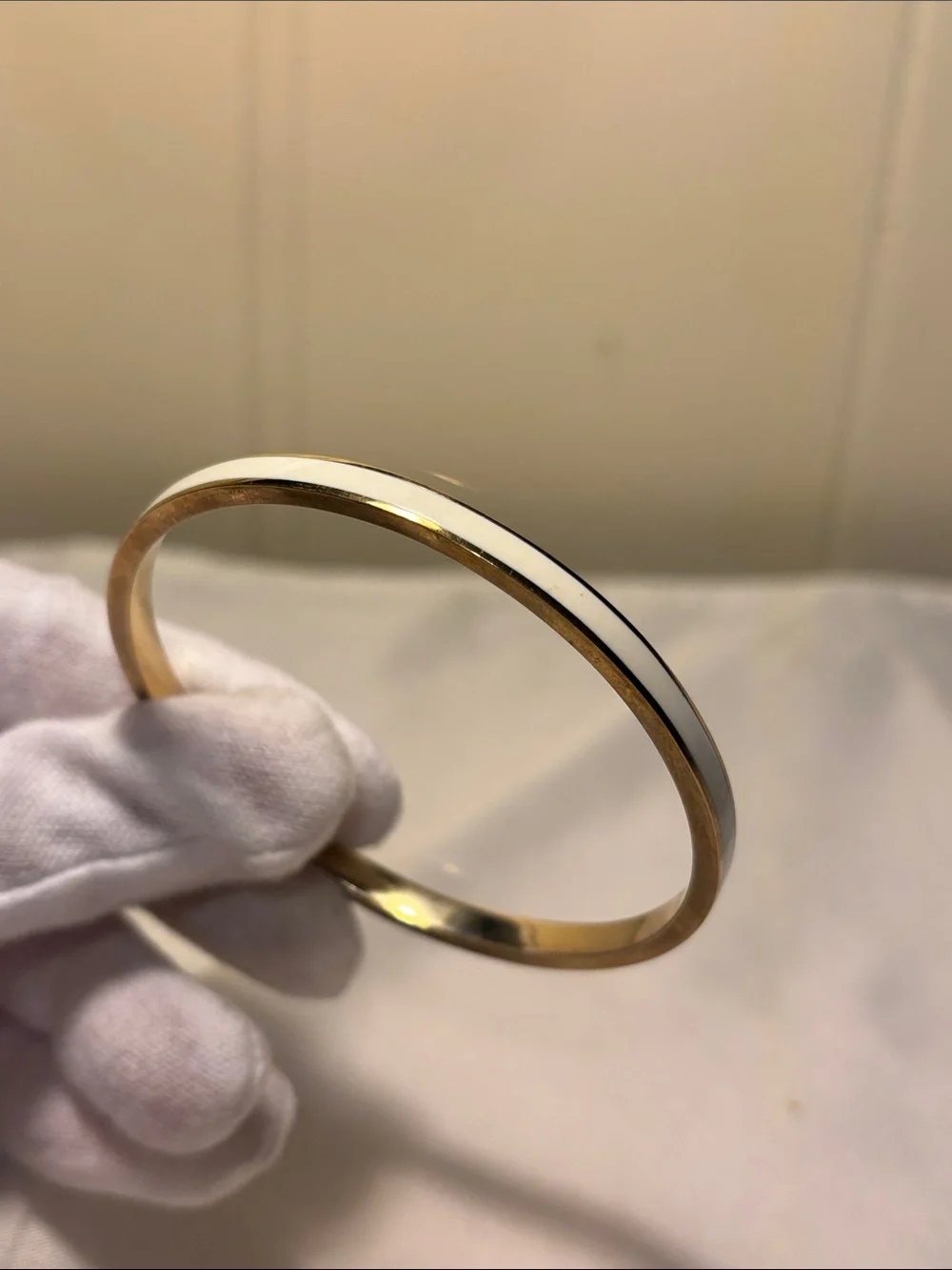 EUC COACH Horse & Carriage Gold-Tone Bangle Bracelet Trio Set - FULL SET!